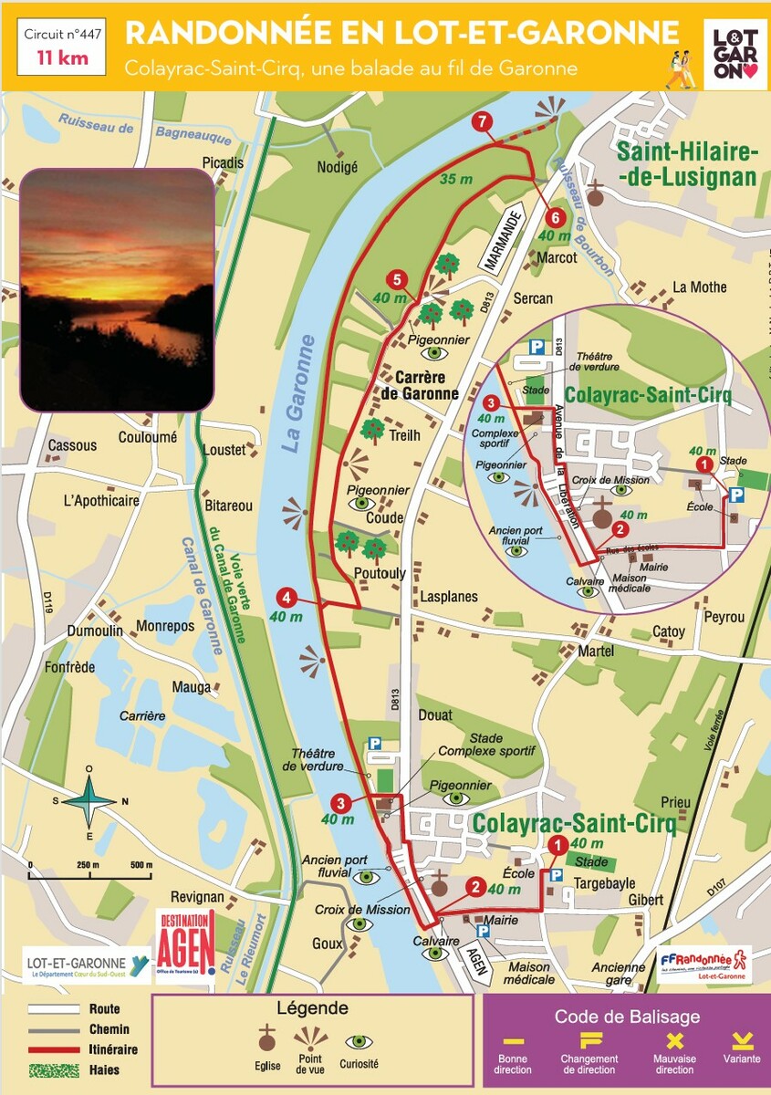 Rando à COLAYRAC ST CIRQ (Nouveau circuit 447) dimanche 4 janvier 2026