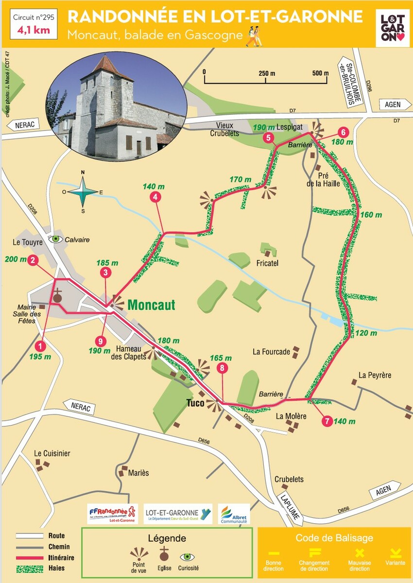 Rando à MONCAUT 2 boucles jeudi 8 janvier 2026