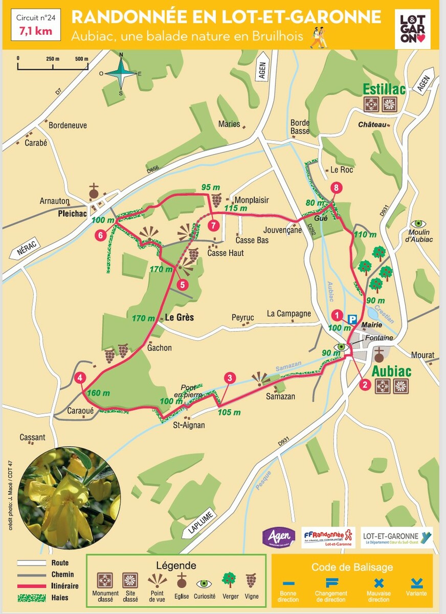 Rando remise en forme à AUBIAC vendredi 20 mars 2026