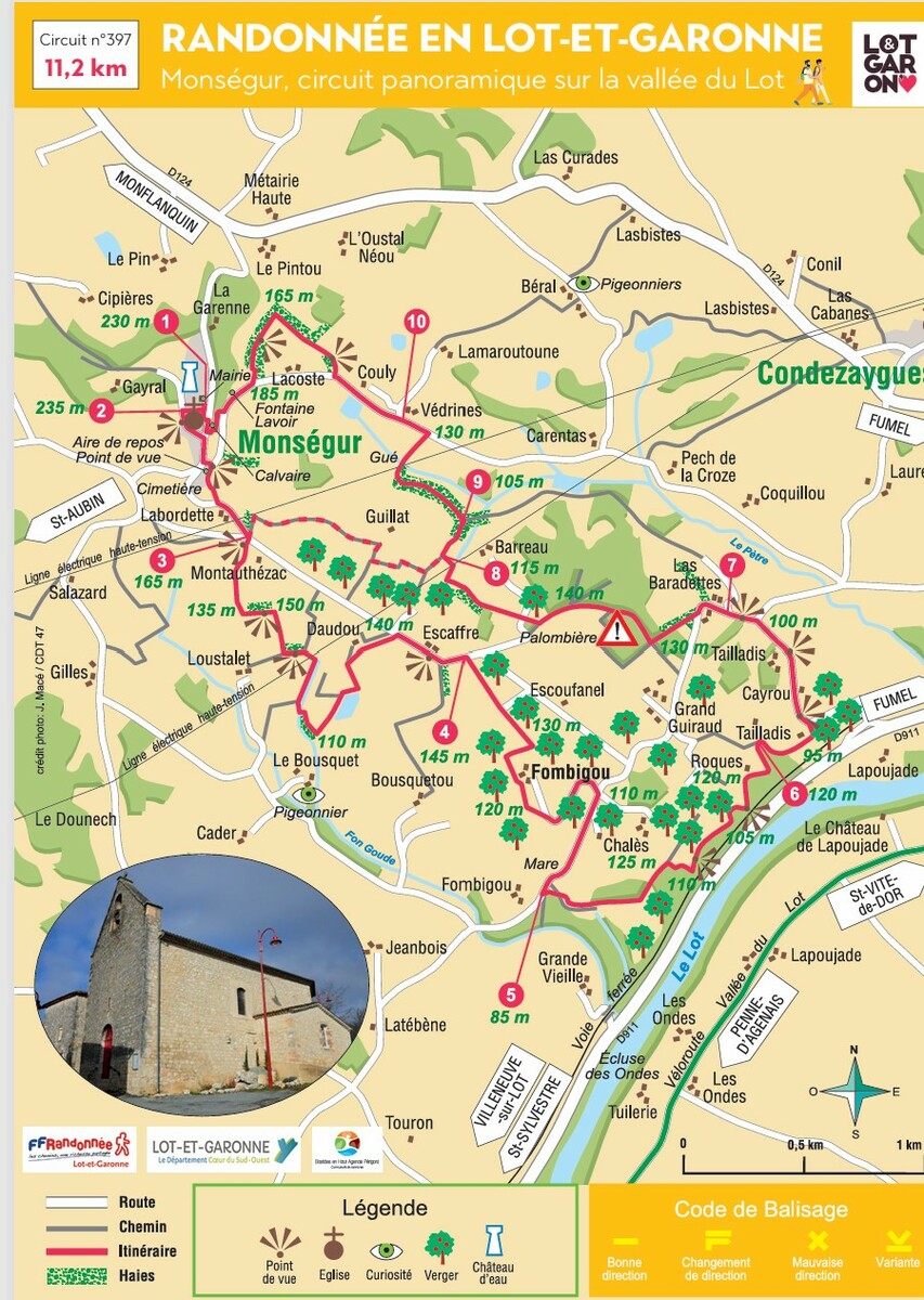 Rando à MONSÉGUR dimanche 10 mai 2026